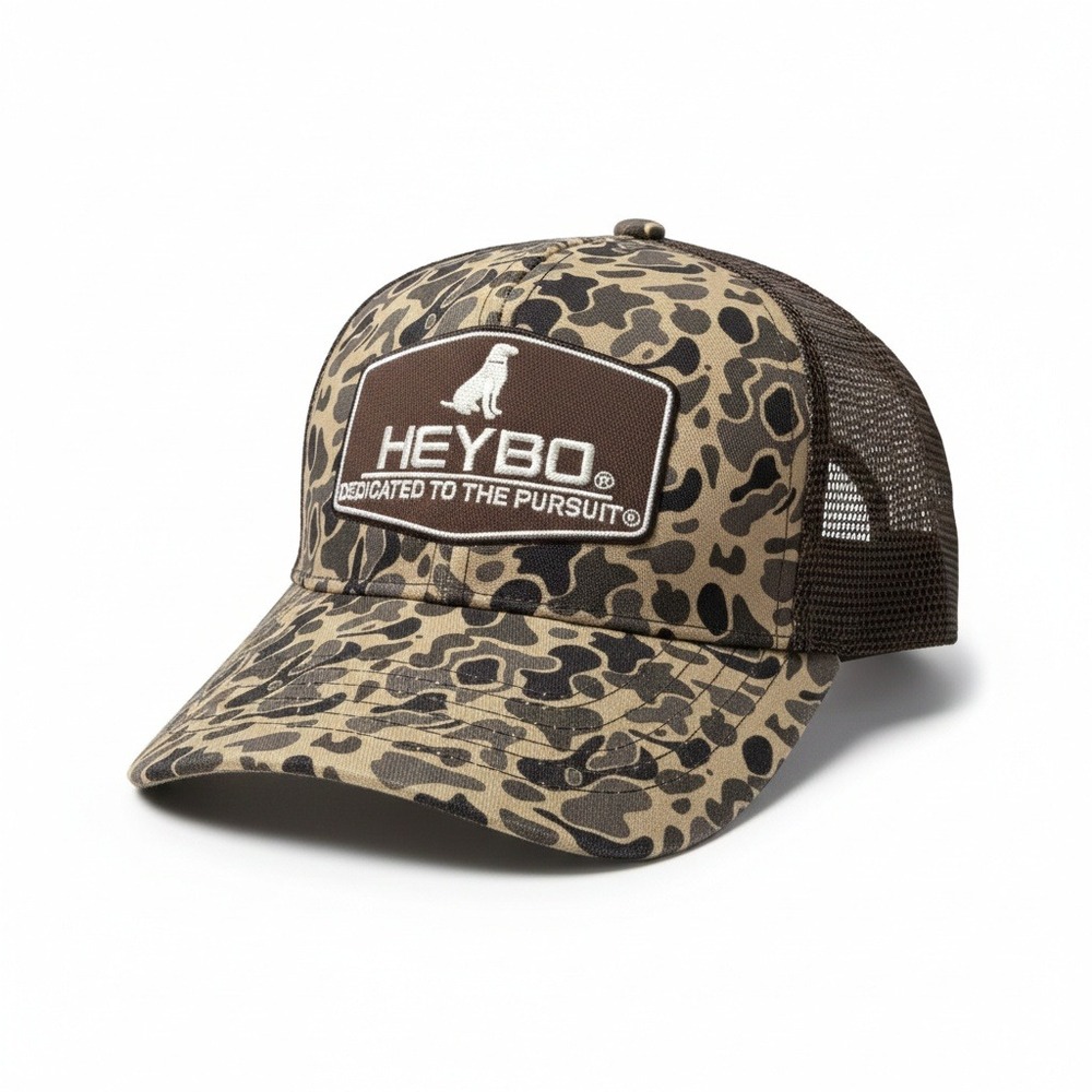 Heybo Mesh Back Trucker‎ Hat Camo Hunting Fishing Hat Adjustable Snapback OSFM